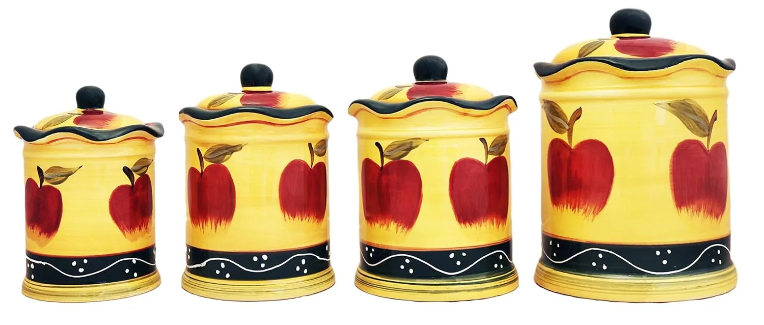 12957 apple kitchen canisters functionality