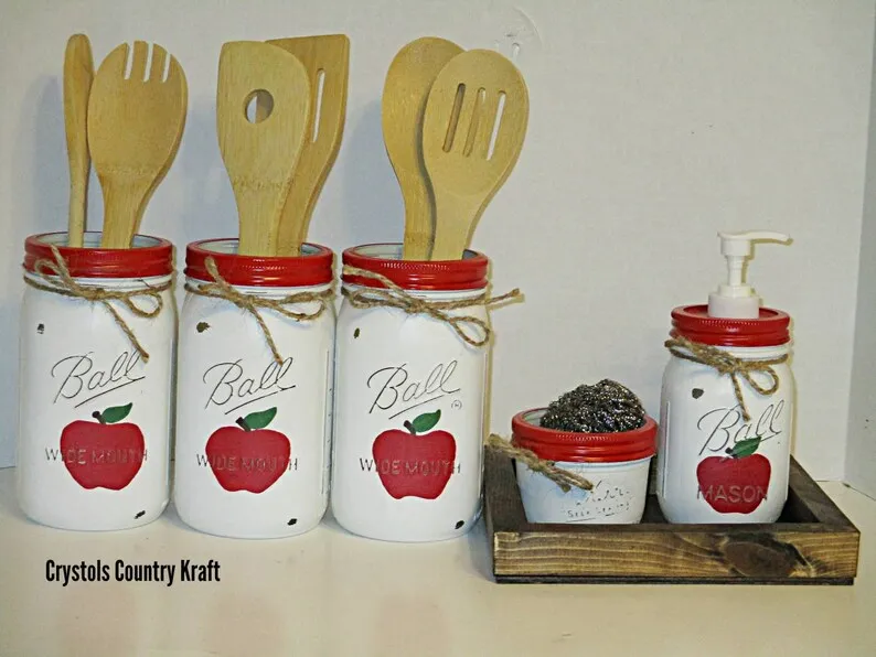 12957 apple kitchen canisters theme