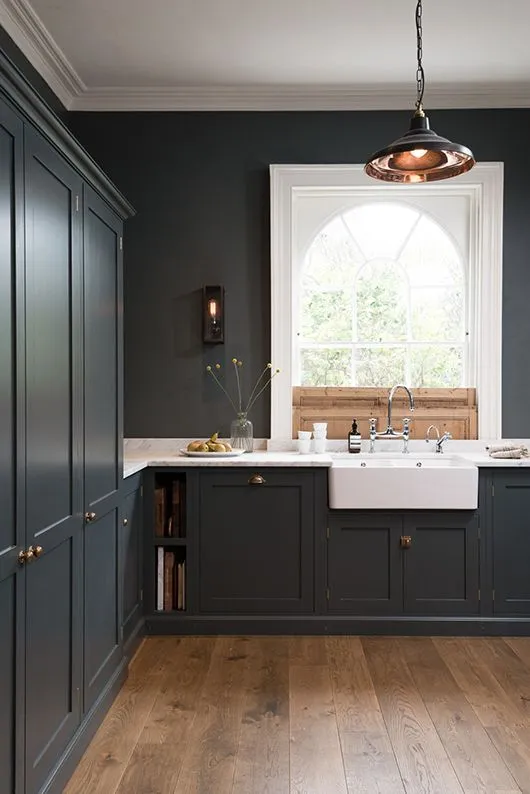 13044 dark grey kitchen cabinets