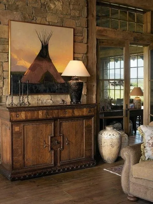 13073 rustic wood paneling