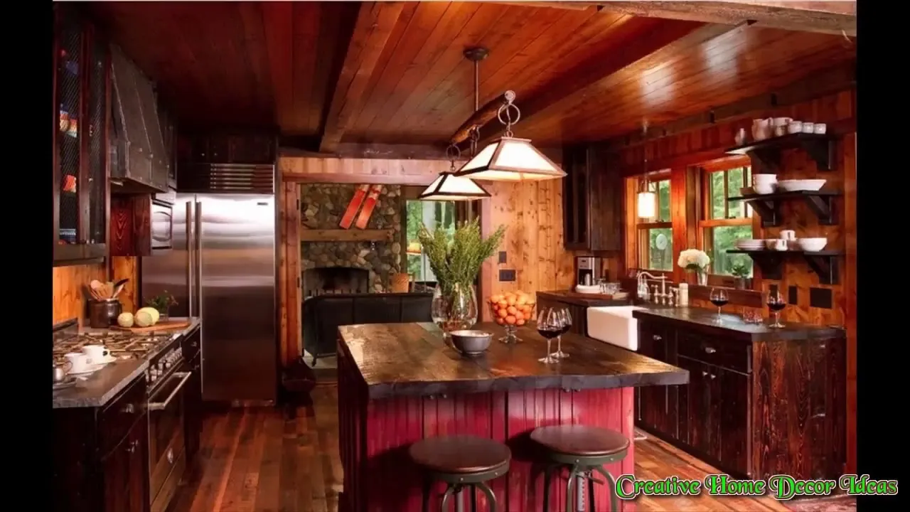 13095 rustic red kitchen image1
