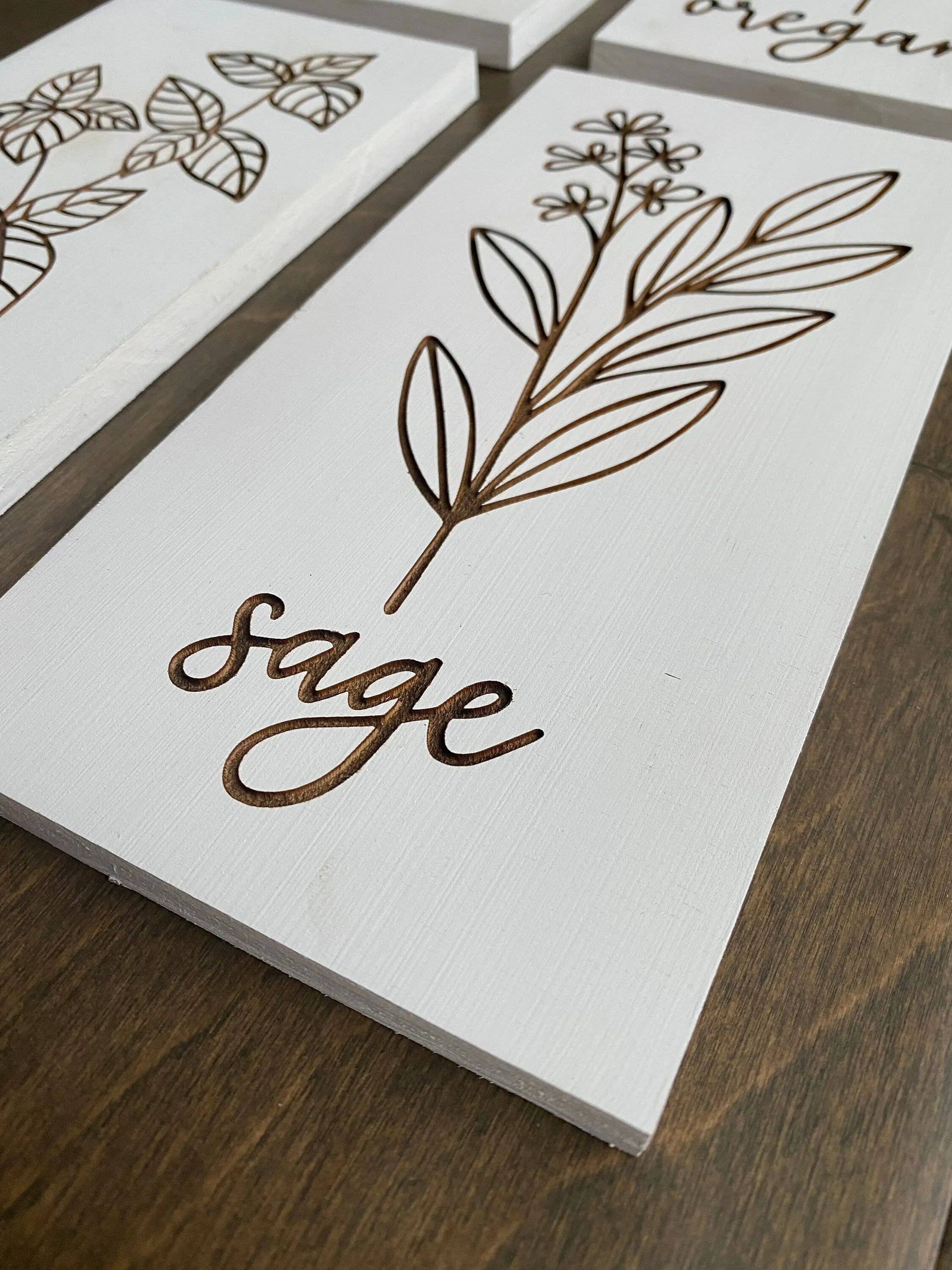 13114 diy herb sign wooden