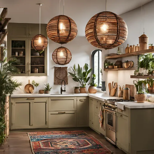 13122 boho kitchen wood elements