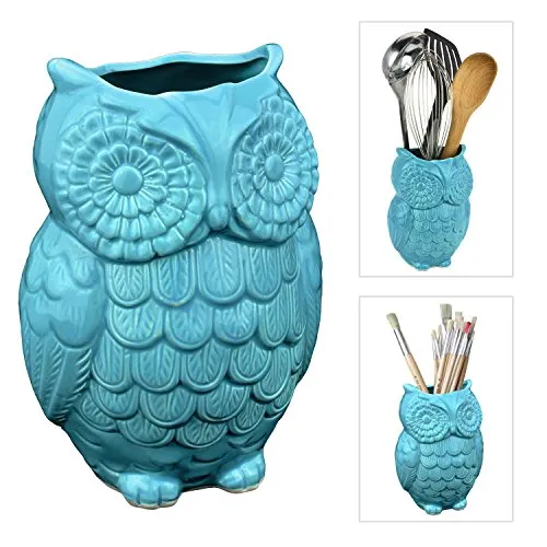 13135 owl kitchen utensil holder