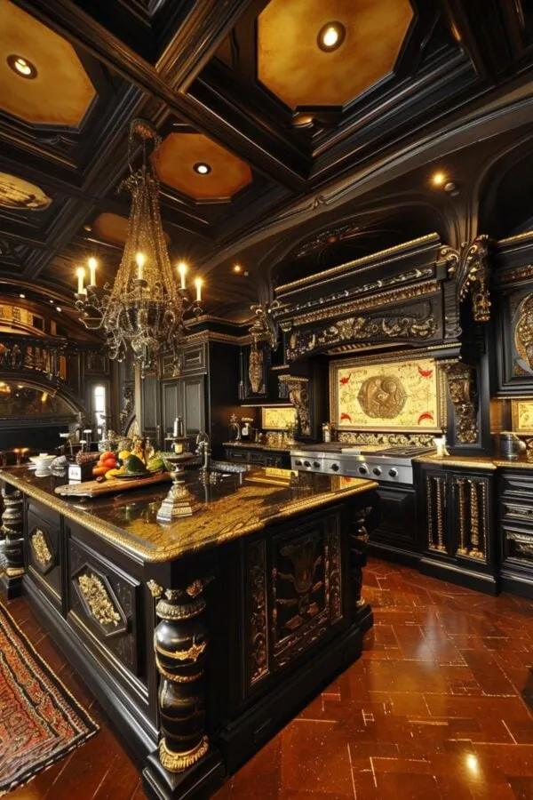 13218 gothic kitchen throne